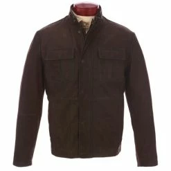New ???? Daniel Cremieux Signature Leather Hipster Jacket Dark Brown ???? -Cremieux Shop unnamed file 744