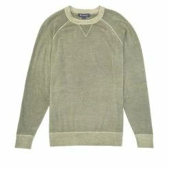 Cheap ???? Cremieux Garment-Dyed Merino Wool Sweater Four Leaf Clover ✔️ -Cremieux Shop unnamed file 751