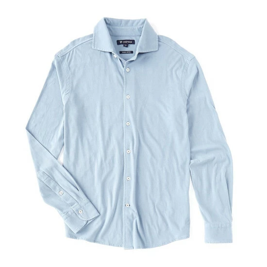 Budget ???? Cremieux Garment-Dyed Long-Sleeve ???? Coatfront ???? Shirt Peacoat Blue ???? 5 Budget ???? Cremieux Garment-Dyed Long-Sleeve ???? Coatfront ???? Shirt Peacoat Blue ???? - Image 3