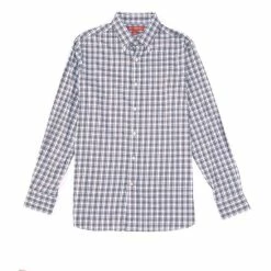 Deals ???? Cremieux Slim-Fit Multi- Plaid Flex Twill Long-Sleeve Woven ???? Shirt Dark Coral ???? -Cremieux Shop unnamed file 774