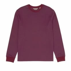 Brand new ???? Daniel Cremieux Signature Micro Stripe Long-Sleeve Tee Burgundy ⭐