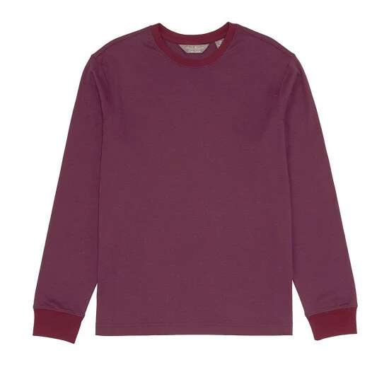 Brand new ???? Daniel Cremieux Signature Micro Stripe Long-Sleeve Tee Burgundy ⭐ 3 Brand new ???? Daniel Cremieux Signature Micro Stripe Long-Sleeve Tee Burgundy ⭐