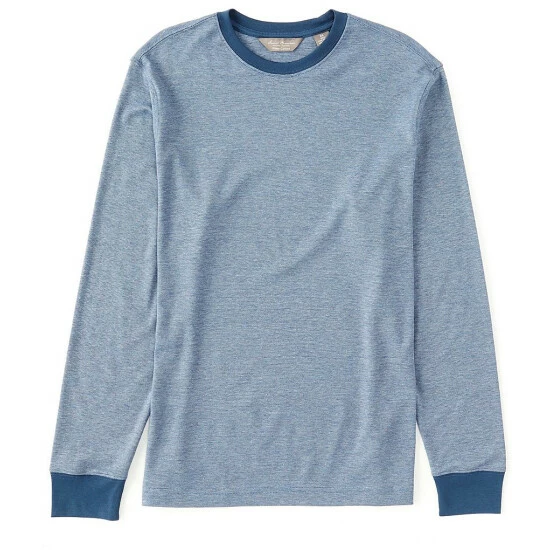 Brand new ???? Daniel Cremieux Signature Micro Stripe Long-Sleeve Tee Burgundy ⭐ 4 Brand new ???? Daniel Cremieux Signature Micro Stripe Long-Sleeve Tee Burgundy ⭐ - Image 2