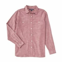 Cheapest ???? Cremieux Washed Chambray Long-Sleeve Woven ???? Shirt Four Leaf Clover ⌛