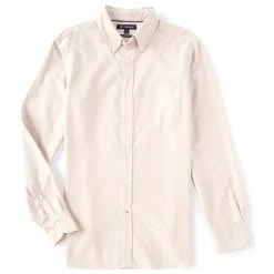 Best deal ✨ Cremieux Solid Oxford Long-Sleeve Woven ???? Shirt Poppy Seed ????