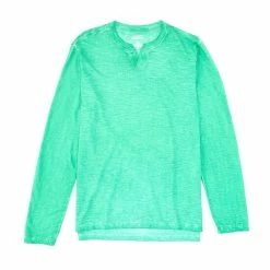 Outlet ✔️ Cremieux ???? Jeans Long Sleeve Washed Notch Neck Tee Green ???? -Cremieux Shop unnamed file 797