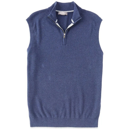 Best reviews of ???? Daniel Cremieux Signature Supima Cotton Quarter-Zip Vest Navy Heather ???? 4 Best reviews of ???? Daniel Cremieux Signature Supima Cotton Quarter-Zip Vest Navy Heather ???? - Image 2