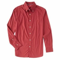 Coupon ???? Cremieux Slim-Fit Solid Flex Twill Long-Sleeve Woven ???? Shirt Four Leaf Clover ????