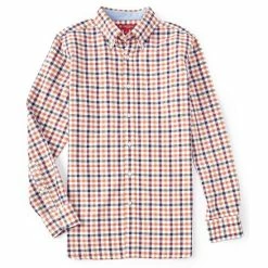 Top 10 ???? Cremieux Big & Tall Checked Oxford Long-Sleeve Woven ???? Shirt Bijou Blue ????
