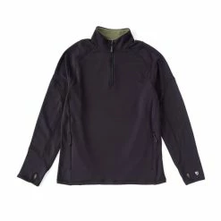 Hot Sale ???? Cremieux Toray Performance Quarter-Zip Pullover Black ????