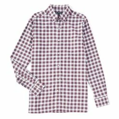 Wholesale ???? Cremieux Plaid Bamboo Twill Long-Sleeve Woven ???? Shirt Port Royale ????