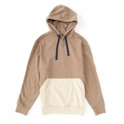 Top 10 ???? Cremieux Nep Fleece Color Block Hoodie Brown Heather ????