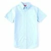 Cheapest ⭐ Cremieux Slim-Fit Solid Oxford Short-Sleeve Woven ???? Shirt Bright Aqua ???? -Cremieux Shop unnamed file 961