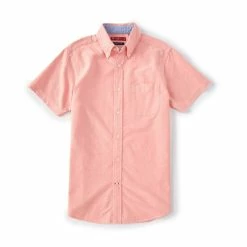 Cheapest ⭐ Cremieux Slim-Fit Solid Oxford Short-Sleeve Woven ???? Shirt Bright Aqua ???? -Cremieux Shop unnamed file 963