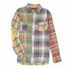 Best Pirce ???? Cremieux Patch Pattern Double Pocket Twill Long-Sleeve Woven ???? Shirt Multi Color ???? -Cremieux Shop unnamed file 973