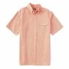 Deals ???? Cremieux Seersucker Stripe Performance Stretch Short-Sleeve Woven ???? Shirt Bright Coral ???? -Cremieux Shop unnamed file 980