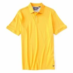 New ???? Cremieux Solid Short-Sleeve Interlock Polo ???? Shirt Vivacious Pink ????