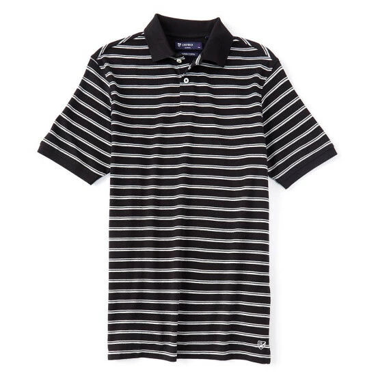 Coupon ???? Cremieux Stripe Short-Sleeve Interlock Polo ???? Shirt Black ???? 3 Coupon ???? Cremieux Stripe Short-Sleeve Interlock Polo ???? Shirt Black ????